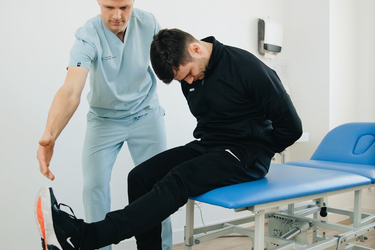 Physiotherapist and Patient